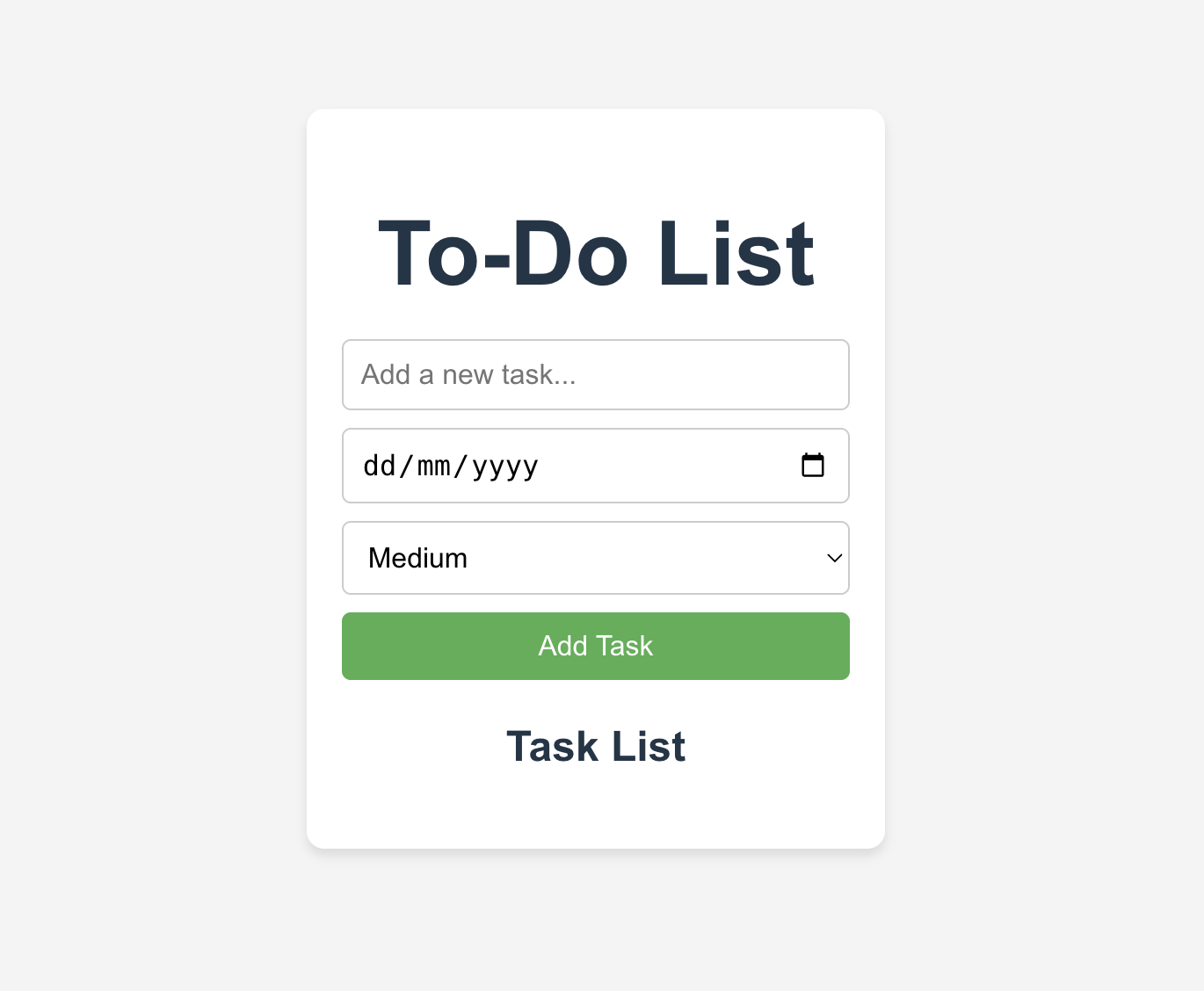 To-Do List App